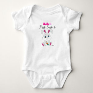 Påsk Bodykostym med Cute Bunny för Flicka T Shirt