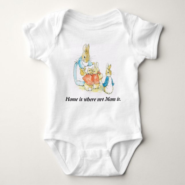 Påsk bodysuit för bebis för morkaninBeatrix potter Tee Shirt (Framsida)