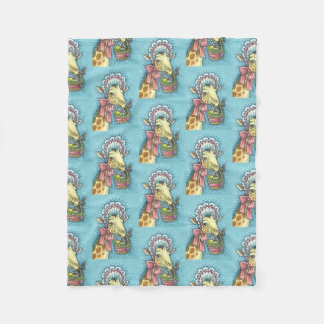PÅSK BONNET GIRAFFE FLEECE BLANKET SM (Framsidan)