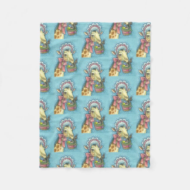 PÅSK BONNET GIRAFFE, VÅR, FLEECE BLANKET SM (Framsidan)