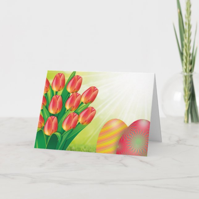 Påsk Bouquet Helgkort (Framsida)