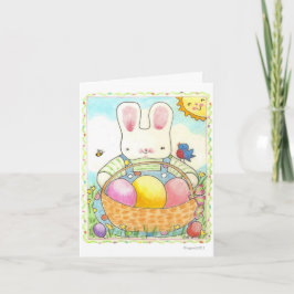 Påsk Boy Bunny helgdag kort