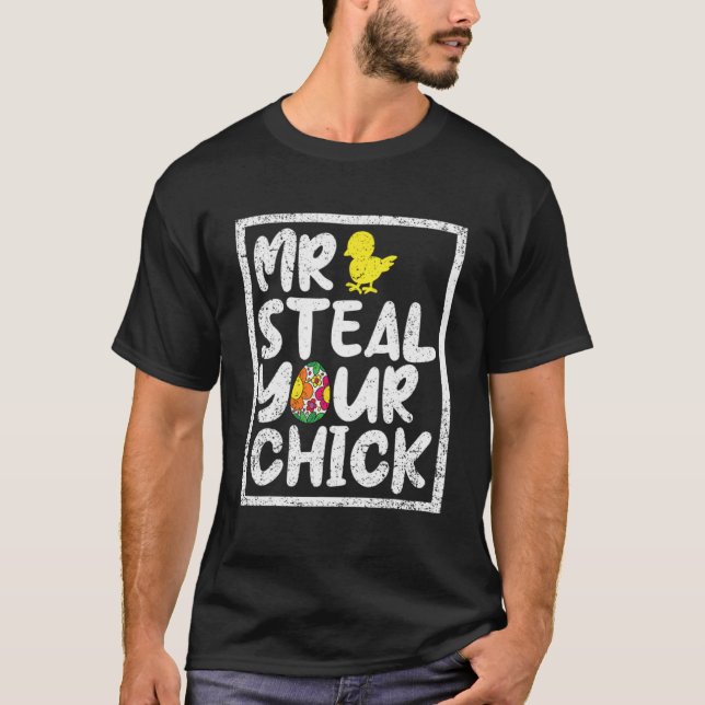 Påsk Boys Småbarn Steal Your Chick Vår H T Shirt (Framsida)