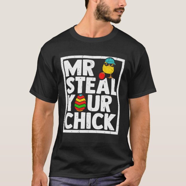 Påsk Boys Småbarn Steal Your Chick Vår H T Shirt (Framsida)