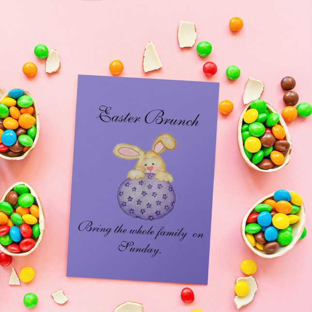 PÅSK BRUNCH BUNNY OM ÄGGINBJUDANDET INBJUDNINGAR (Skapare uppladdad)