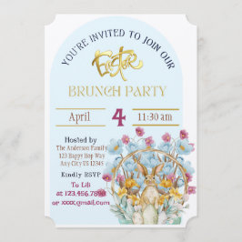 Påsk Brunch-inbjudan Inbjudningar