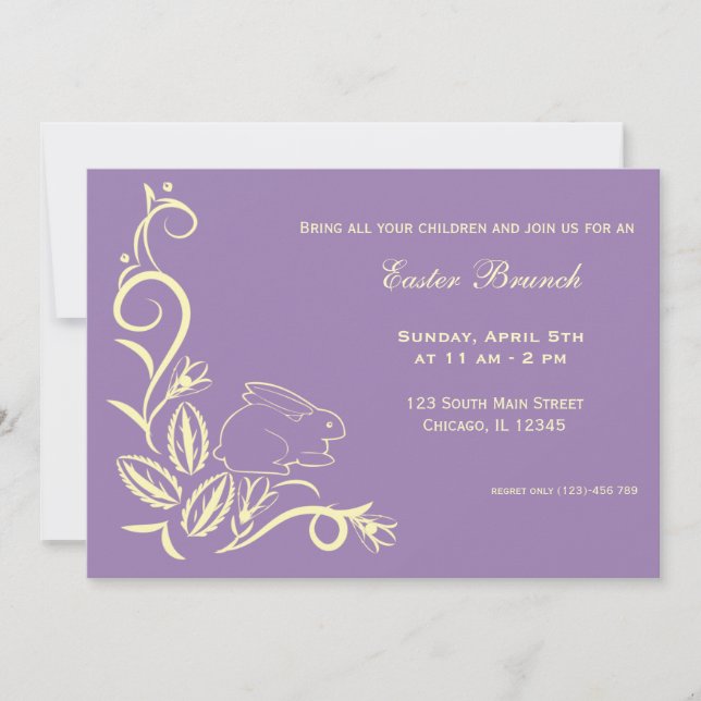 Påsk brunch inbjudningar (Framsida)