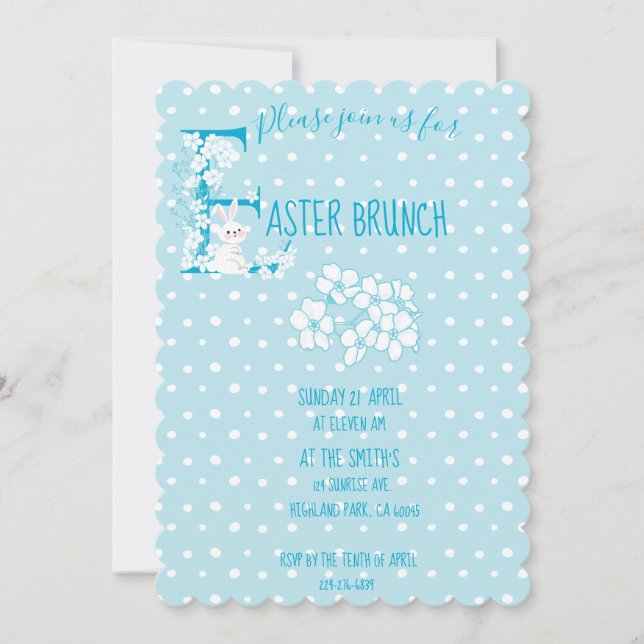 Påsk Brunch Julkort (Framsida)