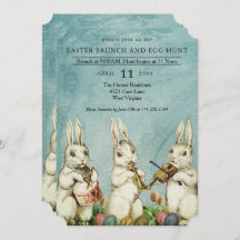 Påsk Brunch och Egg Hunt Vintage Bunny