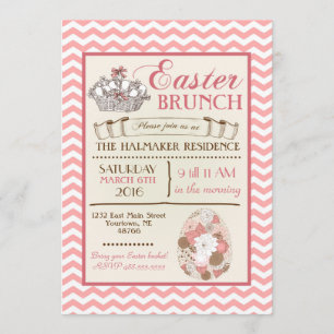 Påsk Brunch Påskägg Hunt-födelsedagsinbjudan Inbjudningar