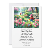 Påsk Buffet och Egg Hunt Helgdag