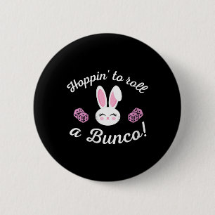 Påsk Bunco Hoppin till Roll a Bunco Dice Bunny Knapp