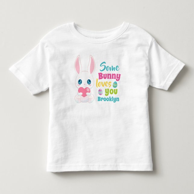 Påsk Bunny Småbarn T-shirt (Framsida)