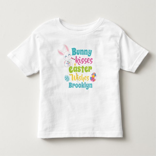 Påsk Bunny Småbarn T-shirt (Framsida)