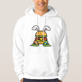 Påsk Burger Bunny Eggs Cute Food Foodie Manar Wome Hoodie