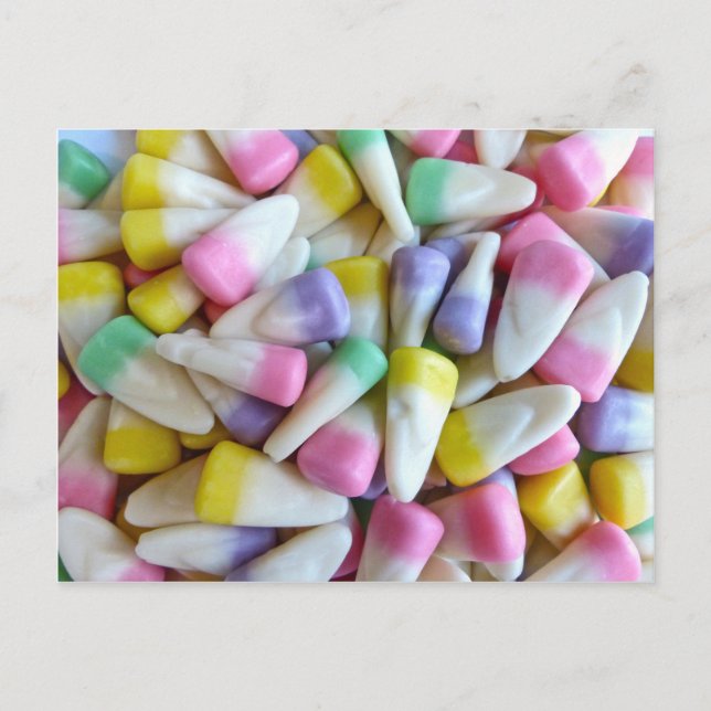 Påsk Candy corn Helg Vykort (Framsida)