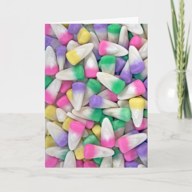 Påsk Candy corn Helgkort (Framsida)
