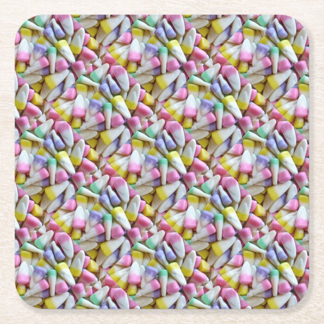 Påsk Candy corn Underlägg Papper Kvadrat (Framsidan)