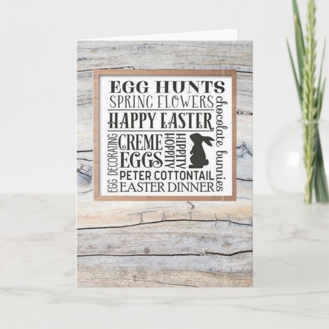 Påsk Card - Egg Hunt Kort (Framsida)