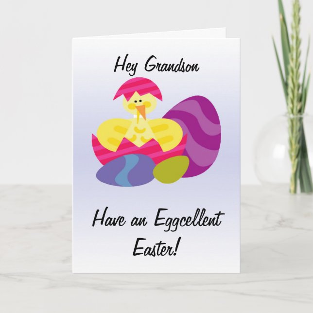 Påsk Card Grandson Helgkort (Framsida)