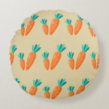 Påsk Carrot Delight - Round Pillow
