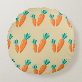 Påsk Carrot Delight - Round Pillow Rund Kudde