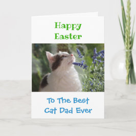 Påsk Cat Pappa World's Best Aldrig Pet Photo Kort