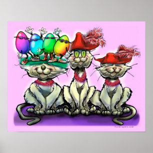 Påsk Cat Poster