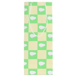 Påsk Checkerboard Mönster med vit Chick Motif