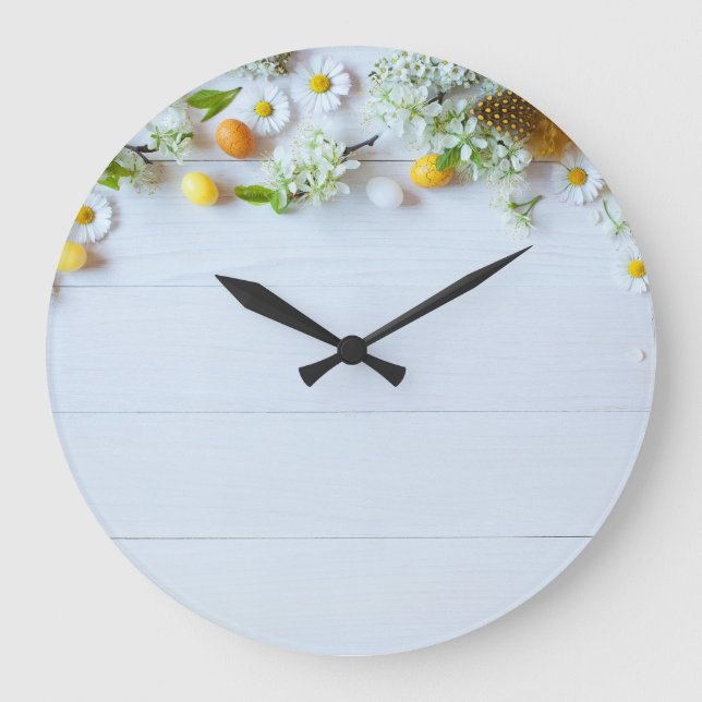 Påsk Cherry Plum: Gult Eggs. Stor Klocka (Framsida)