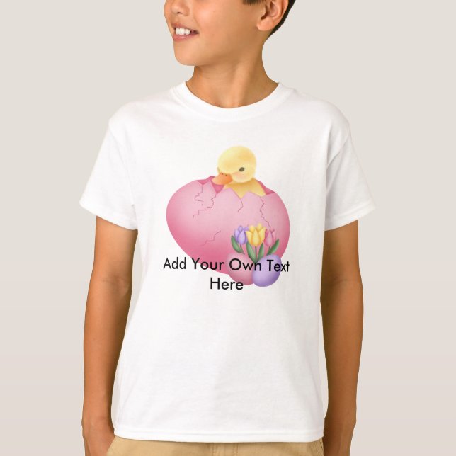 Påsk Chick, Barn Basic Tee (Framsida)