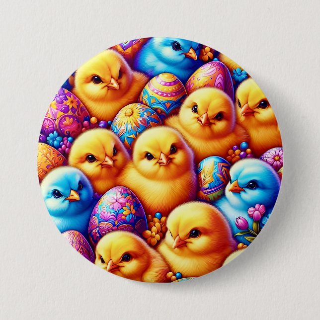 PÅSK CHICK EGGS ~ Button Knapp (Framsida)