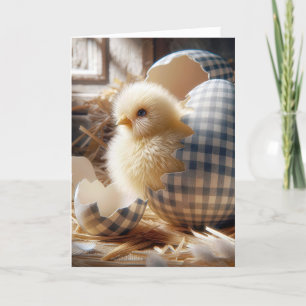 Påsk Chick Hatching från Gingham Egg Helgkort