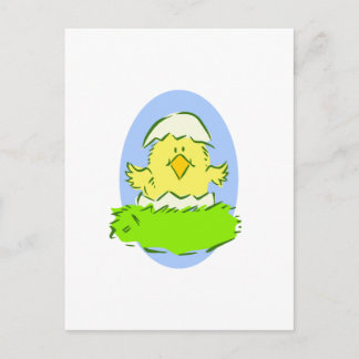 Påsk Chick Helg Vykort