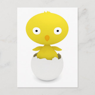 Påsk Chick Helg Vykort