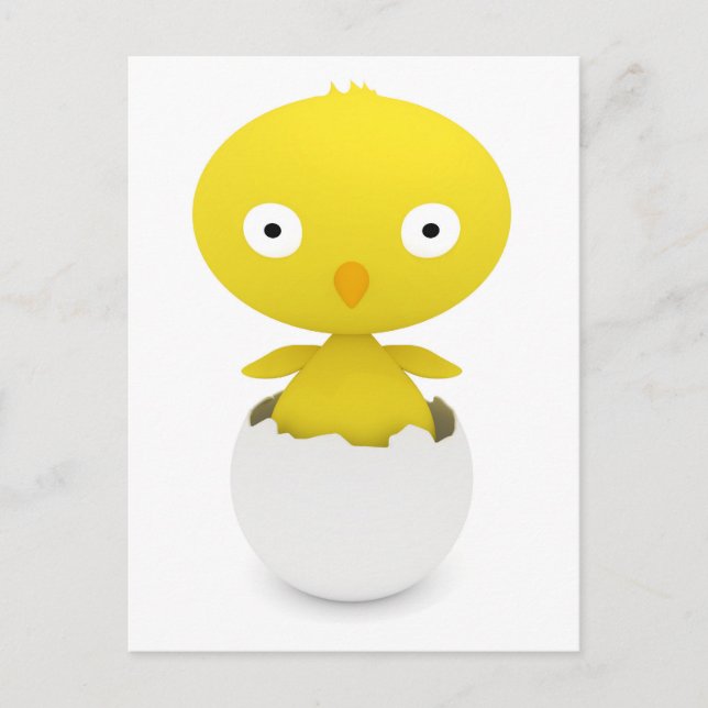 Påsk Chick Helg Vykort (Framsida)