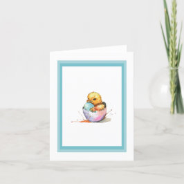Påsk Chick Helgkort