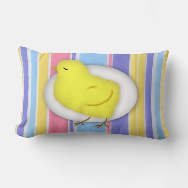 Påsk Chick Pillow Lumbarkudde (Framsida)