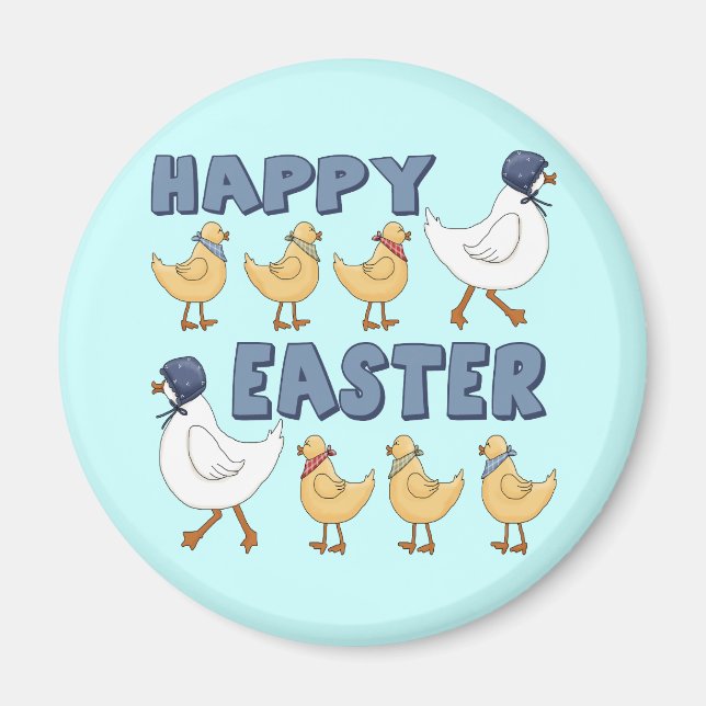 Påsk Chick T Shirts and Gifts Magnet (Framsidan)