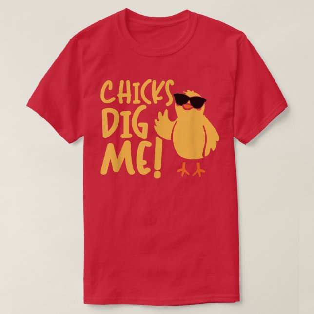 Påsk Chickar Gräver mig Påskhare Påskägg T-Shi T Shirt (Design framsida)
