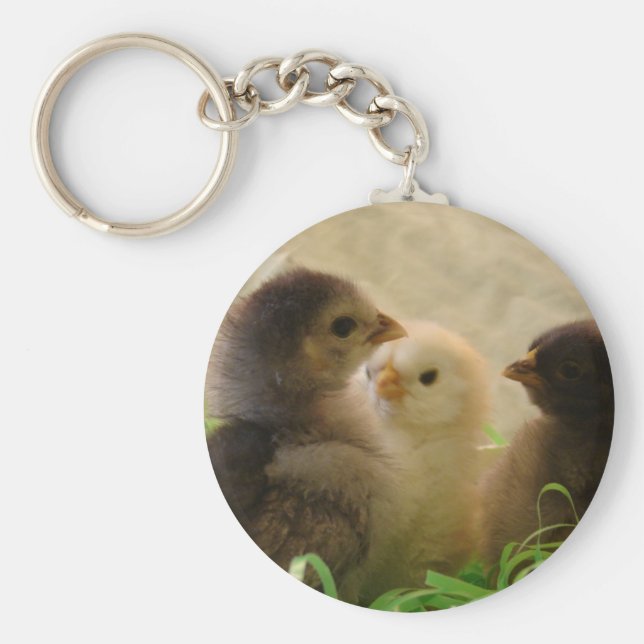 Påsk Chickens Nyckelring (Framsidan)