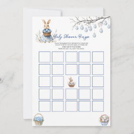 Påsk Chinoiserie Bingo Baby Shower Game Card Julkort