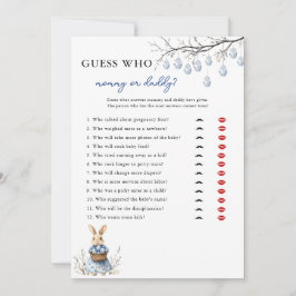 Påsk Chinoiserie gissar vem som spelar viltkort fö Julkort