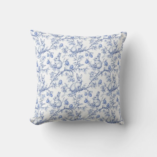 Påsk Chinoiserie Toile De Jouy Pillow Kudde (Framsida)