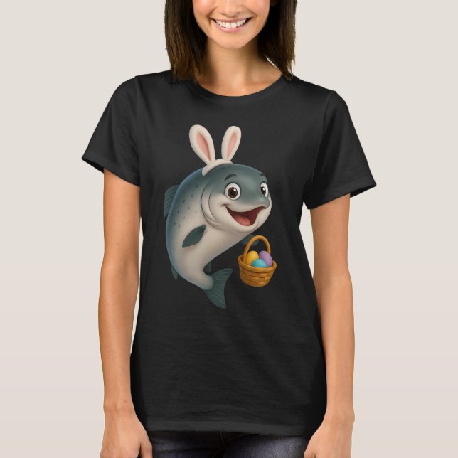 Påsk Chinook-lax T Shirt (Framsida)