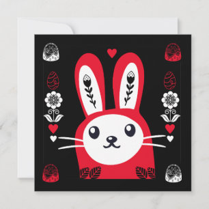 Påsk Chocolate Bunny Decor Kort