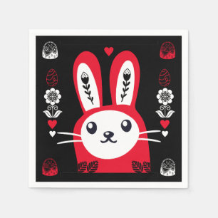 Påsk Chocolate Bunny Decor Pappersservett
