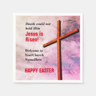 PÅSK CHURCH SERVICES   Jesus är Risen Pappersservett