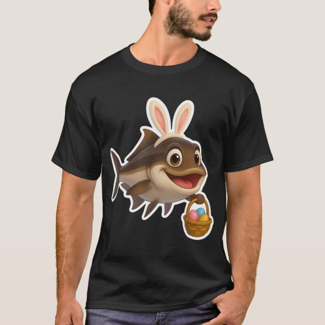 Påsk Cobia Fisk 1 T Shirt (Framsida)