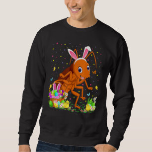 Påsk Cockroach Bunny Egg Hunting Cockroach Easte Lång Ärmad Tröja
